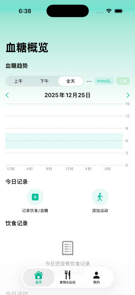 SugarLite App Interface